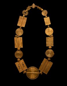 ネックレス、ガーナ、1900年頃（金）